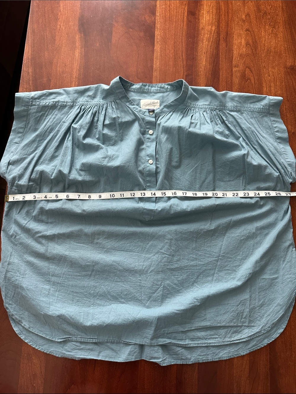 Universal Thread 100% cotton Blue Short-Sleeve Casual Shirt. Size XL. - Picture 5 of 5